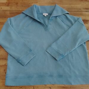 J. Jill Fit Teal Crewneck Pullover XLP